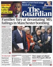 The Guardian (UK) Newspaper Front Page for 3 March 2023