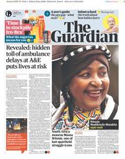 The Guardian (UK) Newspaper Front Page for 3 April 2018