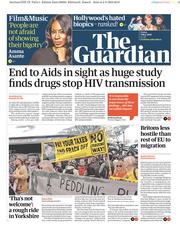 The Guardian (UK) Newspaper Front Page for 3 May 2019