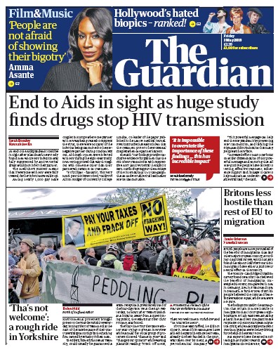 The Guardian Newspaper Front Page (UK) for 3 May 2019