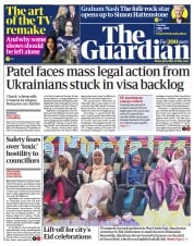 The Guardian (UK) Newspaper Front Page for 3 May 2022