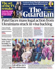 The Guardian (UK) Newspaper Front Page for 3 May 2022