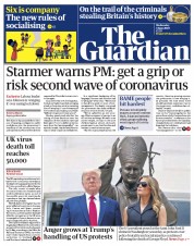The Guardian (UK) Newspaper Front Page for 3 June 2020