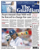 The Guardian (UK) Newspaper Front Page for 3 July 2023