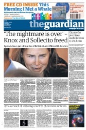 The Guardian (UK) Newspaper Front Page for 4 October 2011