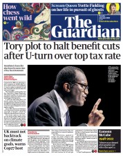 The Guardian front page for 4 October 2022