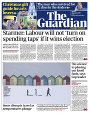 The Guardian front page for 4 December 2023