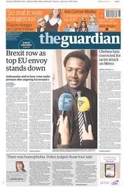 The Guardian (UK) Newspaper Front Page for 4 January 2017
