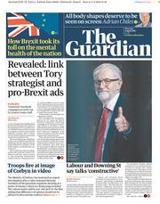 The Guardian (UK) Newspaper Front Page for 4 April 2019