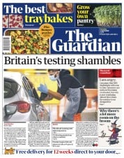 The Guardian (UK) Newspaper Front Page for 4 April 2020