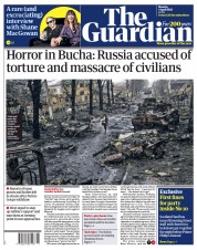 The Guardian (UK) Newspaper Front Page for 4 April 2022