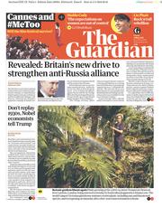 The Guardian (UK) Newspaper Front Page for 4 May 2018