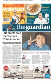 The Guardian (UK) Newspaper Front Page for 4 June 2016