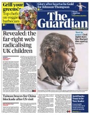 The Guardian (UK) Newspaper Front Page for 4 August 2022