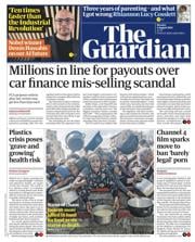 The Guardian front page for 4 August 2025