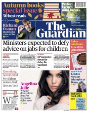 The Guardian (UK) Newspaper Front Page for 4 September 2021