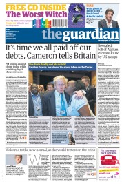 The Guardian (UK) Newspaper Front Page for 5 October 2011