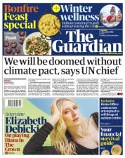 The Guardian (UK) Newspaper Front Page for 5 November 2022