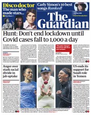 The Guardian (UK) Newspaper Front Page for 5 February 2021
