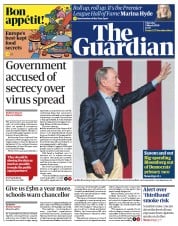 The Guardian (UK) Newspaper Front Page for 5 March 2020
