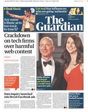 The Guardian (UK) Newspaper Front Page for 5 April 2019