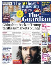 The Guardian front page for 5 April 2025