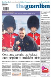 The Guardian Newspaper Front Page (UK) for 5 June 2012
