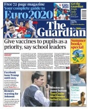 The Guardian (UK) Newspaper Front Page for 5 June 2021