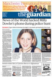 The Guardian (UK) Newspaper Front Page for 5 July 2011