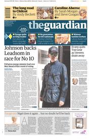 The Guardian (UK) Newspaper Front Page for 5 July 2016