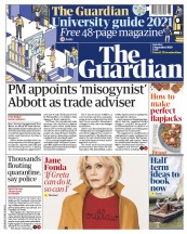 The Guardian (UK) Newspaper Front Page for 5 September 2020