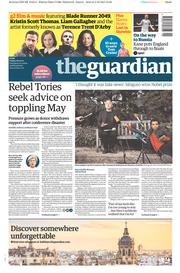 The Guardian (UK) Newspaper Front Page for 6 October 2017