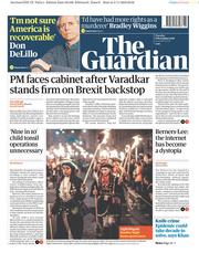 The Guardian (UK) Newspaper Front Page for 6 November 2018