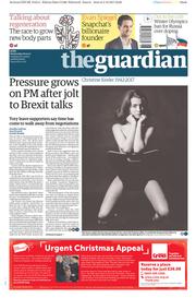 The Guardian (UK) Newspaper Front Page for 6 December 2017