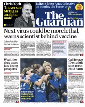 The Guardian (UK) Newspaper Front Page for 6 December 2021