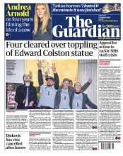 The Guardian front page for 6 January 2022