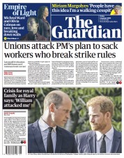 The Guardian (UK) Newspaper Front Page for 6 January 2023