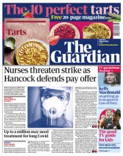 The Guardian (UK) Newspaper Front Page for 6 March 2021