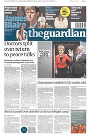 The Guardian (UK) Newspaper Front Page for 6 May 2016