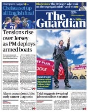The Guardian (UK) Newspaper Front Page for 6 May 2021
