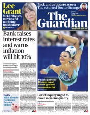 The Guardian (UK) Newspaper Front Page for 6 May 2022