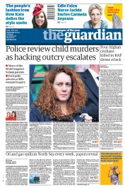 The Guardian Newspaper Front Page (UK) for 6 July 2011
