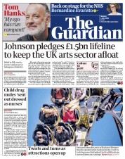 The Guardian (UK) Newspaper Front Page for 6 July 2020