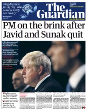 The Guardian (UK) Newspaper Front Page for 6 July 2022