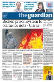 The Guardian (UK) Newspaper Front Page for 6 September 2011