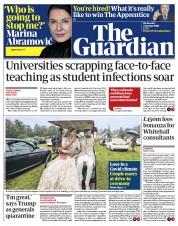 The Guardian (UK) Newspaper Front Page for 7 October 2020