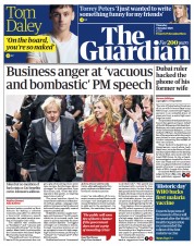 The Guardian (UK) Newspaper Front Page for 7 October 2021