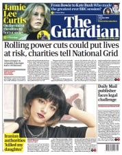 The Guardian (UK) Newspaper Front Page for 7 October 2022