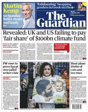 The Guardian (UK) Newspaper Front Page for 7 November 2022