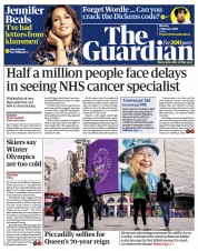 The Guardian (UK) Newspaper Front Page for 7 February 2022